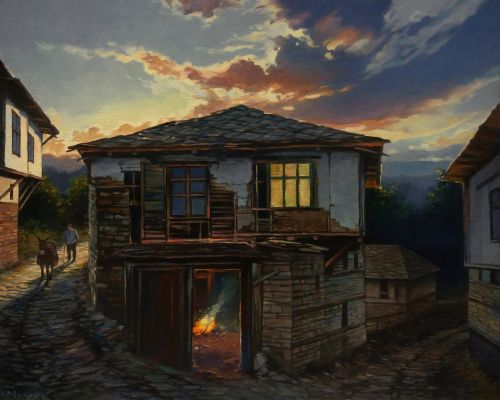 Рисуване по номера - По пътеката на залеза, 40х50см
