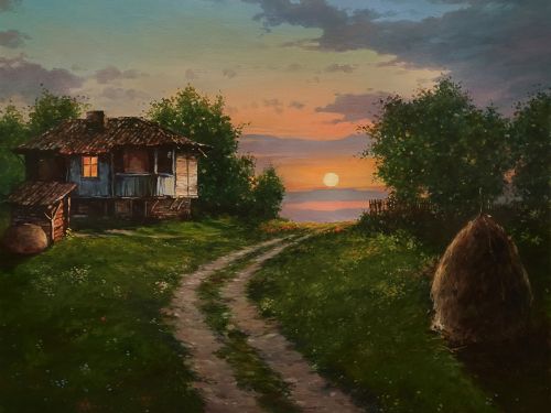 Рисуване по номера - Краят на деня, 40х50см