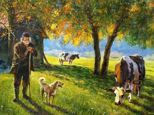 Пъзел - Старият Пастир, 50x70см, 1000 части