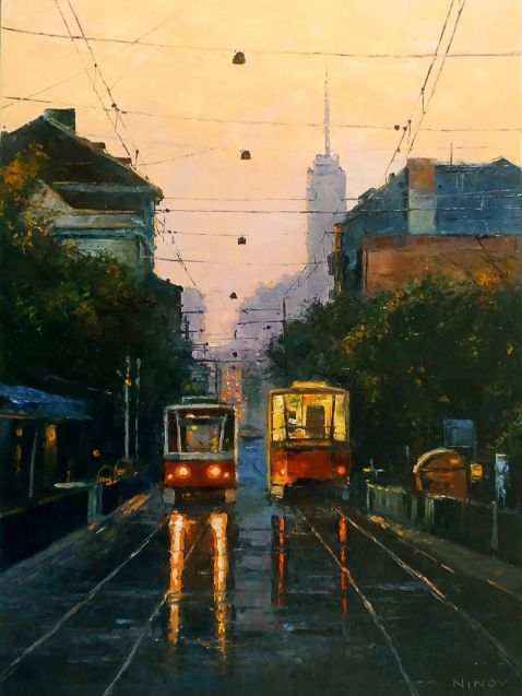 Пъзел - По Графа с трамвай, 50x70см, 1000 части