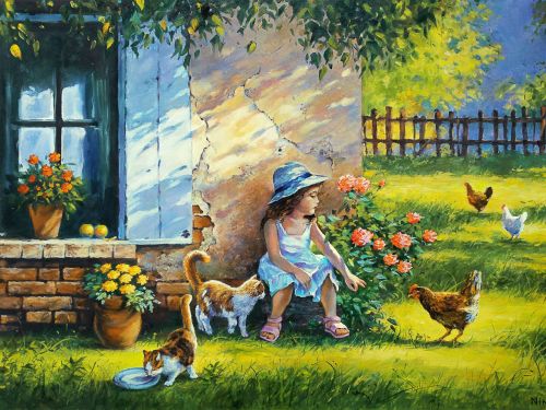 Пъзел - Лятна ваканция, 50x70см, 1000 части