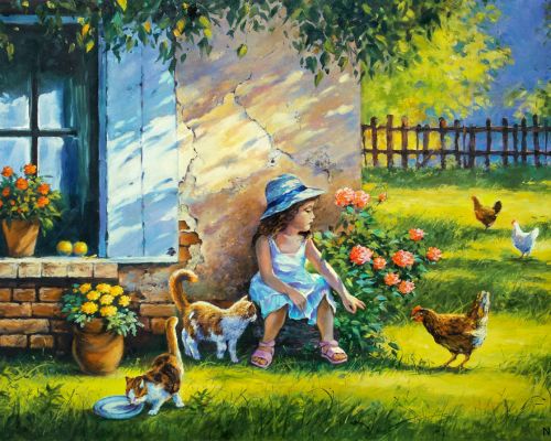 Рисуване по номера - Лятна ваканция, 40х50см