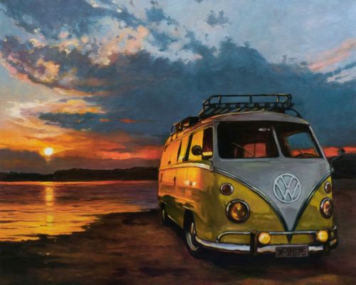 Рисуване по номера - Цветовете на залеза, 40х50см