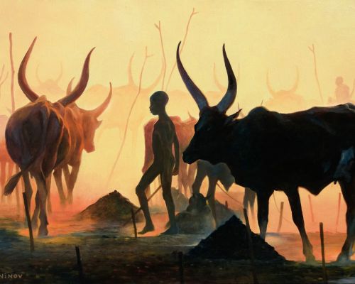 Рисуване по номера - Духът на Африка, 40х50см