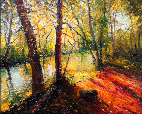 Рисуване по номера - Есенен следобед, 40х50см