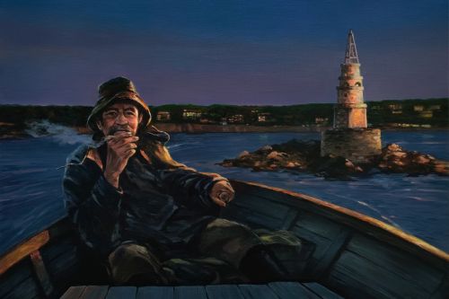 Рисуване по номера - Преди зазоряване, 40х60см
