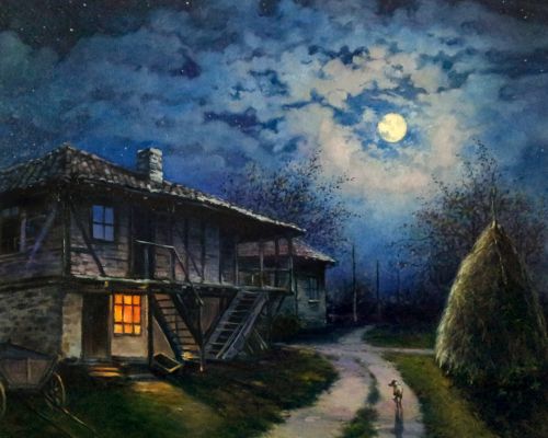 Рисуване по номера - Лунна соната, 40х50см