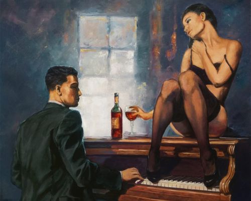 Рисуване по номера – В очакване на сенките, 40х50 см